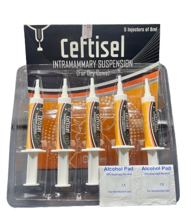 Ceftisel Intramammary Suspension for Dry Cows | Mastitis Treatment Veterinary Medicine