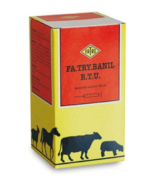 FA.TRY.BANIL RTU – Ready‑to‑Use Veterinary Antiprotozoal Injection (Treatment of Babesiosis & Trypanosomiasis in Livestock & Equids) | Fatro | Maida Medicine