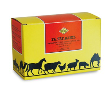 FA.TRY.BANIL – Veterinary Antiprotozoal Injection (Treatment of Babesiosis & Trypanosomiasis in Livestock & Dogs) | Fatro | Maida Medicine