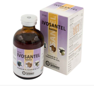 Ivosantel Injection for Animals | Broad Spectrum Antiparasitic – Maida Medicine