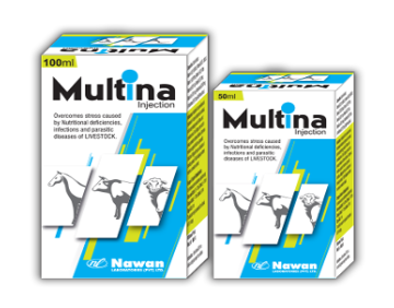 MULTINA Injection – Complete Multivitamin for Animals | Nawan Labs | Strength, Growth & Immunity Support