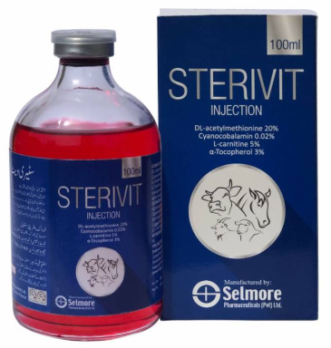 Sterivit Injection – Multivitamin & Energy Booster for Animals | Maida Medicine 💉🐄