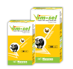 VIM-SEL Injection – Veterinary Vitamin E & Selenium by Nawan Labs | Available at Maida Medicine